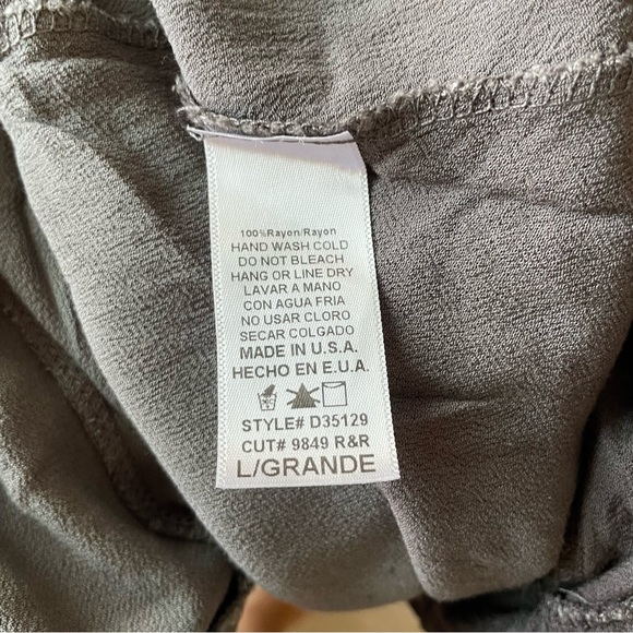 Mona B / Gray Ombré High Low Flowy Dress - Picture 5 of 11